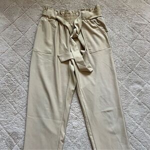 Grace Karin High Waist Paperbag Pants Preppy Minimalist Office Old Money Size XL